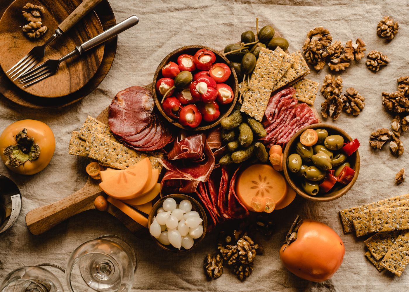 Planche de charcuterie et plateau traiteur
